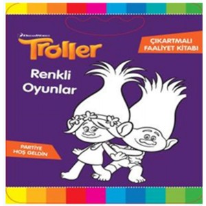 Troller Renkli Oyunlar Çıkartmalı Faaliyet Kitabı