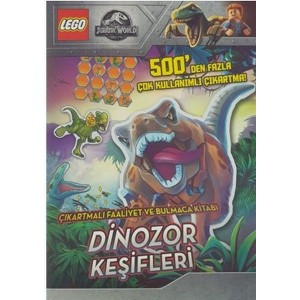Lego Jurassic World Dinozor Keşifleri Çıkartmalı Faaliyet ve Bulmaca Kitabı
