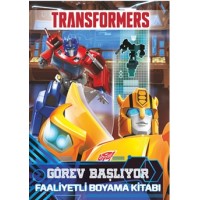 Transformers Görev Başlıyor Faaliyetli Boyama Kitabı