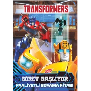 Transformers Görev Başlıyor Faaliyetli Boyama Kitabı