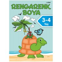 Rengarenk Boya 3 4 Yaş 1. Kitap