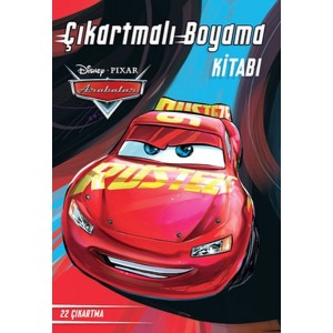 Disney Arabalar Çıkartmalı Boyama