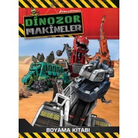 Dinozor Makineler Boyama Kitabı