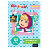Maşa ile Koca Ayı Süper Kolay Boyama Kitabı