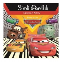 Disney Arabalar Simli Parıltılı Boyama Kitabı