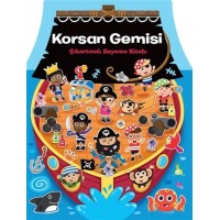 Korsan Gemisi Çıkartmalı Boyama Kitabı