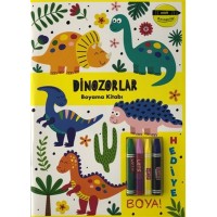 Dinozorlar Boyama Kitabı Minik Ressamlar