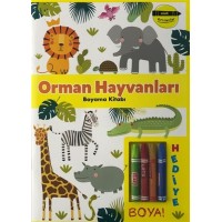 Orman Hayvanları Boyama Kitabı Minik Ressamlar
