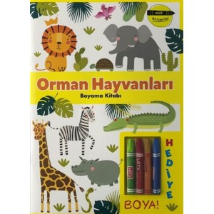 Orman Hayvanları Boyama Kitabı Minik Ressamlar