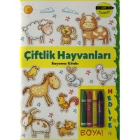 Çiftlik Hayvanları Boyama Kitabı Minik Ressamlar