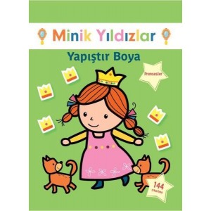 Prensesler Yapıştır Boya Minik Yıldızlar