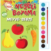Neşeli Boyama Meyve Sebze