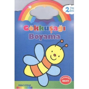 Gökkuşağı Boyama Mavi Kitap