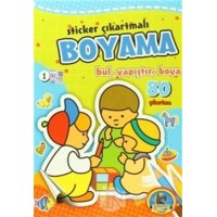 Sticker Çıkartmalı Boyama 6 Kitap Takım
