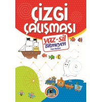 Yaz Sil Çizgi Çalışması Bitmeyen Yazı Defteri Tahta Kalm