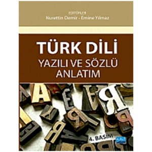 Türk Dili Yazılı Anlatım Sözlü Anlatım Nurettin Demir Emine Yılmaz