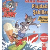 Tom ve Jerry Gülerek Öğrenelim Pilajdaki Şekiller Zıtlıklar Parkı 2 Kitap 1 Arada