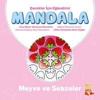 Çocuklar İçin Eğlendirici Mandala Meyve ve Sebzeler
