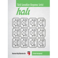 Halı Türk Sanatları Boyama Serisi 20 Adet Kartpostal
