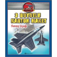 3 Boyutlu Karton Maket Savaş Uçağı