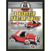 3 Boyutlu Karton Maket Klasik Araba