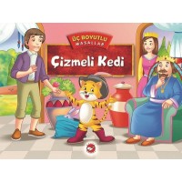 Üç Boyutlu Masallar Çizmeli Kedi Ciltli
