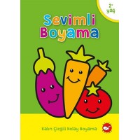 Sevimli Boyama Kalın Çizgili Kolay Boyama