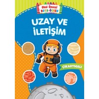 Okul Öncesi Boya Öğren Uzay ve İletişim Çıkartmalı