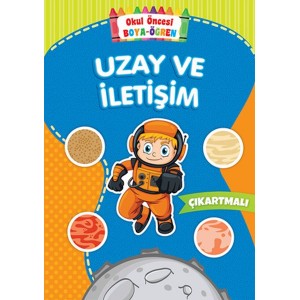 Okul Öncesi Boya Öğren Uzay ve İletişim Çıkartmalı