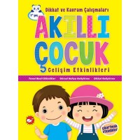 Akıllı Çocuk Gelişim Etkinlikleri Dikkat ve Kavram Çalışmaları Çıkartmalı Etkinlikler