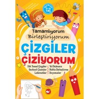 Tamamlıyorum Birleştiriyorum Çizgiler Çiziyorum