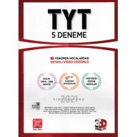 3D TYT Tamamı Video Çözümlü 5 Deneme Yeni