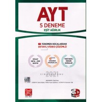 3D AYT Eşit Ağırlık 5'li Paket Deneme