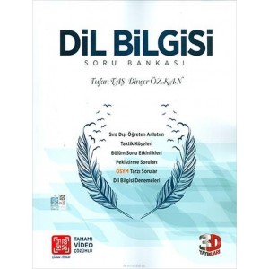 3D TYT Dil Bilgisi Tamamı Video Çözümlü Soru Bankası Yeni