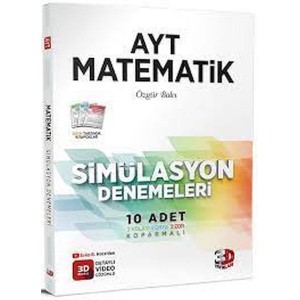 3D Yayınları AYT Matematik 10 lu Simülasyon Denemeleri Video Çözümlü