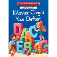 Renkli Standart Çizgili Yazı Defteri A4 Ebat
