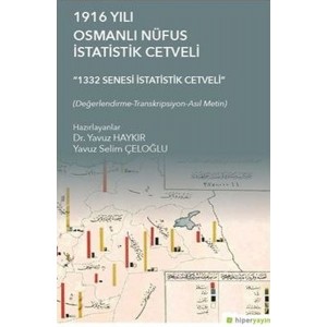 1916 Yılı Osmanlı Nüfus İstatistik Cetveli