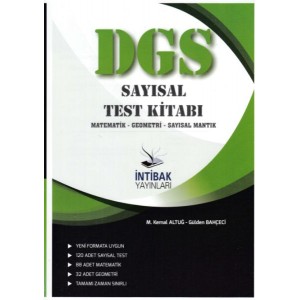 İntibak DGS Sayısal Test Kitabı