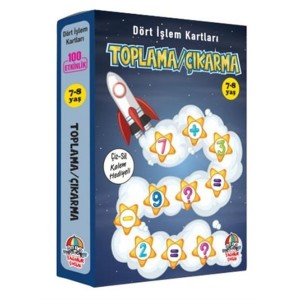 Toplama Çıkarma Dört İşlem Kartları 7 8 Yaş Cep Boy