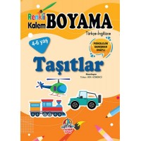 Renkli Kalem Boyama Taşıtlar