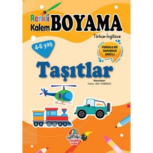 Renkli Kalem Boyama Taşıtlar