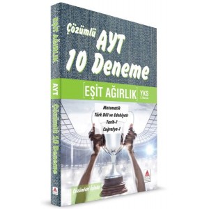Delta Kültür AYT Eşit Ağırlık Çözümlü 10 Deneme Yeni